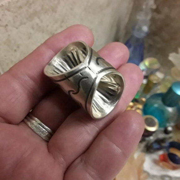 🚫SOLD🚫Vtg Sterling Navajo Turquoise Ring - Picture 6 of 8